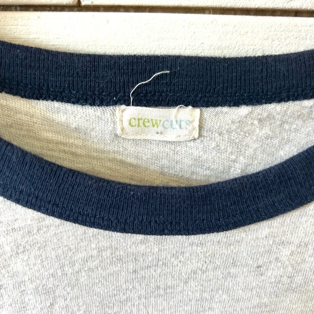 Blue and Gray Kids Raglan Shirt